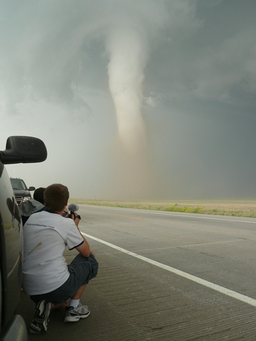 Ryan capturing footage of Campo, Colorado tornado